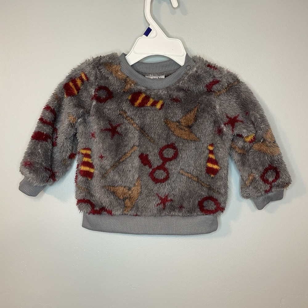 Wizarding World Harry Potter Fuzzy‎ Cozy Toddler Sweater 3-6m